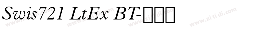 Swis721 LtEx BT字体转换